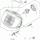 VMAX 600 XTR (ELEC START+REVERSE)-VX500XTRB/VX600XTRB Фара
