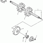 VMAX 600 XTR (ELEC START+REVERSE)-VX500XTRB/VX600XTRB Привод трака 1