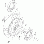 AN650 (Burgman) Front wheel (an650k6 / k7 / k8)