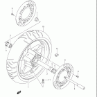 AN650 Front wheel (an650k4 / k5)