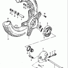 FZ50 1979-1981 Front wheel (fz50t f.no.170667~)(fz50x)