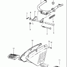 FA50 1980-1981 Center stand - footrest
