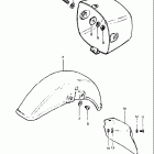 FS50 1980-1981 Headlamp housing - front fender