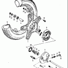 FZ50 1979-1981 Front wheel (fz50n)(fz50t ~f.no.170666)