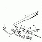 F50 1971 Center stand - brake pedal