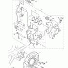 ZUMA-YW125YL/YW125YY/YW125YB Передний тормозной суппорт