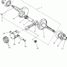 ZUMA-YW50XB/YW50XL Коленчатый вал и Поршень