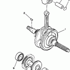 RIVA-XC125G Коленчатый вал и Поршень