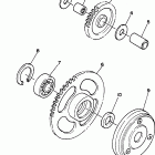 RIVA-XC125G Муфта стартера