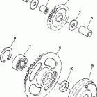 XC125SC/XC125NC/XC125N Муфта стартера