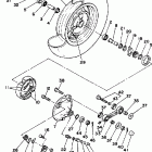 XC125SC/XC125NC/XC125N Переднее колесо