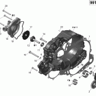 Spyder GS Roadster with SE5 transmission 01- clutch cover and water pump