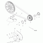 V10DB36DA/EB36DA CROSS COUNTRY/CROSS ROADS ALL OPTIONS Drive train, drive sprocket, belt, cover and guard - v10...