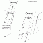 V10SD36/SC36/VB36 VISION TOUR PREMIUM/NESS/8 BALL ALL OPTIONS Suspension, front forks and clamps, 45 mm - v10sd36 / sc...
