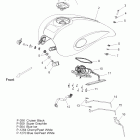 V09CB26/CD26/KB26/PB26 KINGPIN/KINGPIN TOURING/KINGPIN LOW/KINGP Body, fuel tank - v09cb26 / cd26 / kb26 / pb26 all optio...