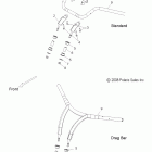 V09XB36/XC36 JACKPOT/NESS JACKPOT ALL OPTIONS Steering, handlebar mounting - v09xb36 / xc36 all option...