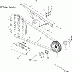 V08BC26/XB26 JACKPOT ALL OPTIONS Drive train, drive sprocket and belt and guards - v08bc2...