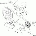 V08CB26/CD26/PB26 KINGPIN/KINGPIN 8 BALL/KINGPIN TOUR ALL OPTION Drive train, drive sprocket and belt and guards - v08cb2...