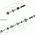 V08CB26/CD26/PB26 KINGPIN/KINGPIN 8 BALL/KINGPIN TOUR ALL OPTION Drive train, transmission (5 speed) - v08cb26 / cd26 / p...