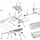 V08SB36/SD36 PLATINUM ALL OPTIONS Floorboard / shifter, lh - v08sb36 / sd36 all options