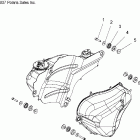 V08SB36/SD36 PLATINUM ALL OPTIONS Fuel tank mounting - v08sb36 / sd36 all options
