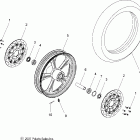 V08SB36/SD36 PLATINUM ALL OPTIONS Wheel, front (billet) - v08sb36 / sd36 all options