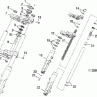 V07AB26/GB26 VEGAS/VEGAS 8 BALL ALL OPTIONS Forks, front and clamp asm. - v07ab26 / gb26 all options
