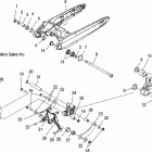 V06AB26CA VICTORY VEGAS 8 BALL/VEGAS ALL OPTIONS Swing arm and suspension, rear - v06ab26 / gb26 all opti...