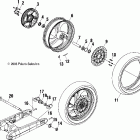 V04GB16/NC16 VICTORY VEGAS ALL OPTIONS Rear wheel (cast) - v04gb16ca / cb / cc / ce / cg / cj /...