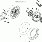 V04GB16/NC16 VICTORY VEGAS ALL OPTIONS Rear wheel (spoked) - v04gb16 / ca / cb / cc / ce / cg /...