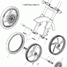 V04GB16/NC16 VICTORY VEGAS ALL OPTIONS Front wheel (billet) - v04gb16 / nc16 / all options