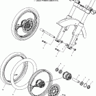 V04GB16/NC16 VICTORY VEGAS ALL OPTIONS Front wheel (spoked) - v04gb16ca / cb / cc / ce / cg / c...