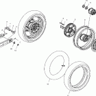 V03GB16 VICTORY VEGAS ALL OPTIONS Rear wheel (spoked) - v03gb16 / all options
