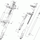 V03GB16 VICTORY VEGAS ALL OPTIONS Front forks and clamp asm. - v03gb16 / all options
