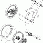 V03GB16 VICTORY VEGAS ALL OPTIONS Front wheel (spoked) - v03gb16 / all options