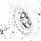 V01CB15DG STANDARD CRUISER Front wheel - v01cb15cc