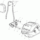 V01CD15CI DELUXE CRUISER Backrest and saddlebag - v01cd15cc