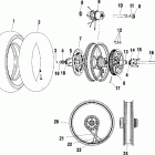 V01CD15DC DELUXE CRUISER Rear wheel - v01cd15cc