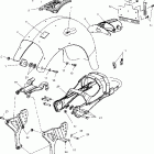 V01CD15DH DELUXE CRUISER Subframe and rear fender - v01cd15cc