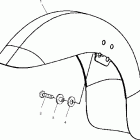 V01CD15UI DELUXE CRUISER Front fender - v01cd15cc