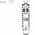 V00CB15CE STANDARD CRUISER Rear shock - v00cb15dc