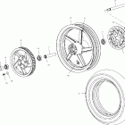 V00CB15CE STANDARD CRUISER Rear wheel - v00cb15dc