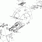 V00CB15CE STANDARD CRUISER Subframe and rear fender - v00cb15dc