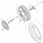 V00CB15LE STANDARD CRUISER Front wheel - v00cb15dc