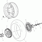 V00CS15DD SPORT CRUISER Rear wheel - v00cs15dc