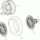 V00CS15LD SPORT CRUISER Front wheel - v00cs15dc