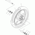 FZ1  FZS10YCG/FZS10YL/FZS10YCL/FZS10YG Переднее колесо
