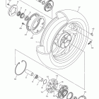 V-MAX 1700 VMX17YB/VMX17YCB Заднее колесо