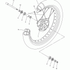 WR25XYCB/WR25XYB Переднее колесо