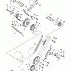 V STAR 1100 SILVERADO-XVS11ATYCL/XVS11ATYL/XVS11ATYB/XVS11ATYCB Цепь механизма газораспределения